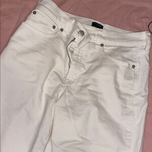 Cream Colored, Relaxed Denim Jeans